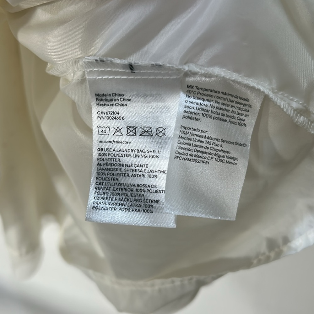 H&M GIRL FLARE SKIRT DRESS WITH GOLD SEQUIN STARS IVORY SLEEVELESS Sz 10 - Picture 13 of 16